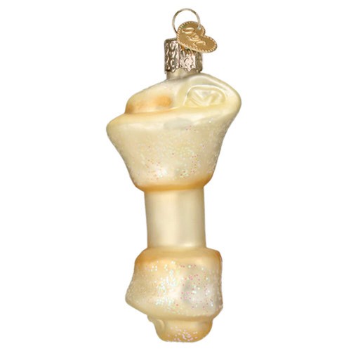 Rawhide bone ornament - rawhide,