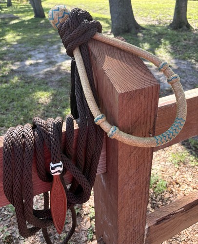 Natural rawhide bosal with - natural,